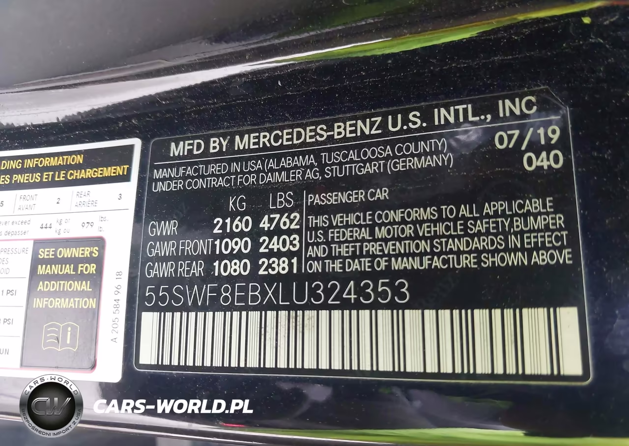 2020 Mercedes-Benz C 300 4Matic VIN:55SWF8EBXLU324353 - 9