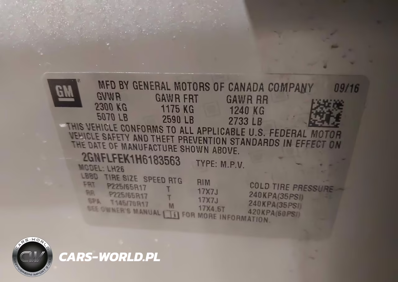 2017 Chevrolet Equinox Lt VIN:2GNFLFEK1H6183563 - 9