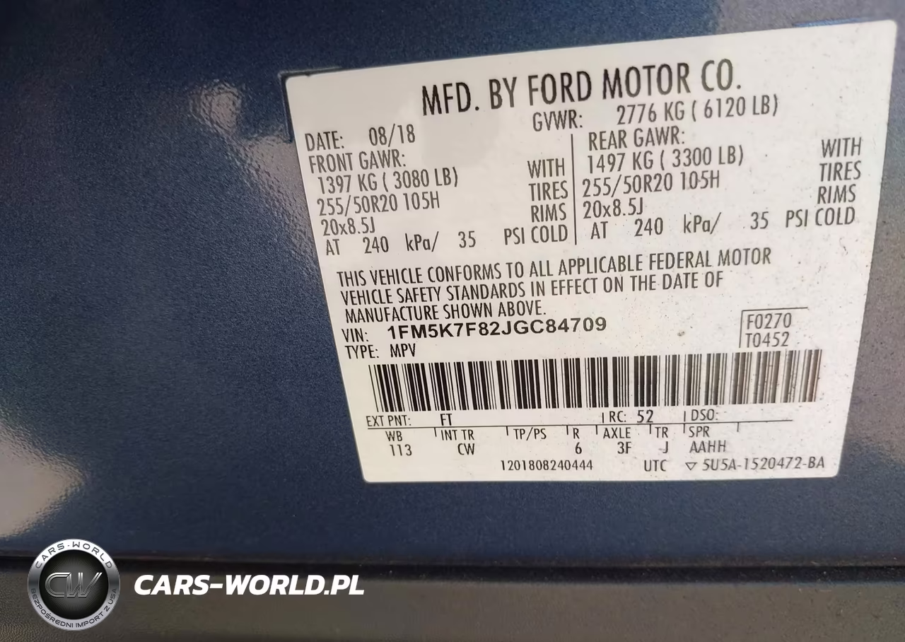 2018 Ford Explorer Limited VIN:1FM5K7F82JGC84709 - 9