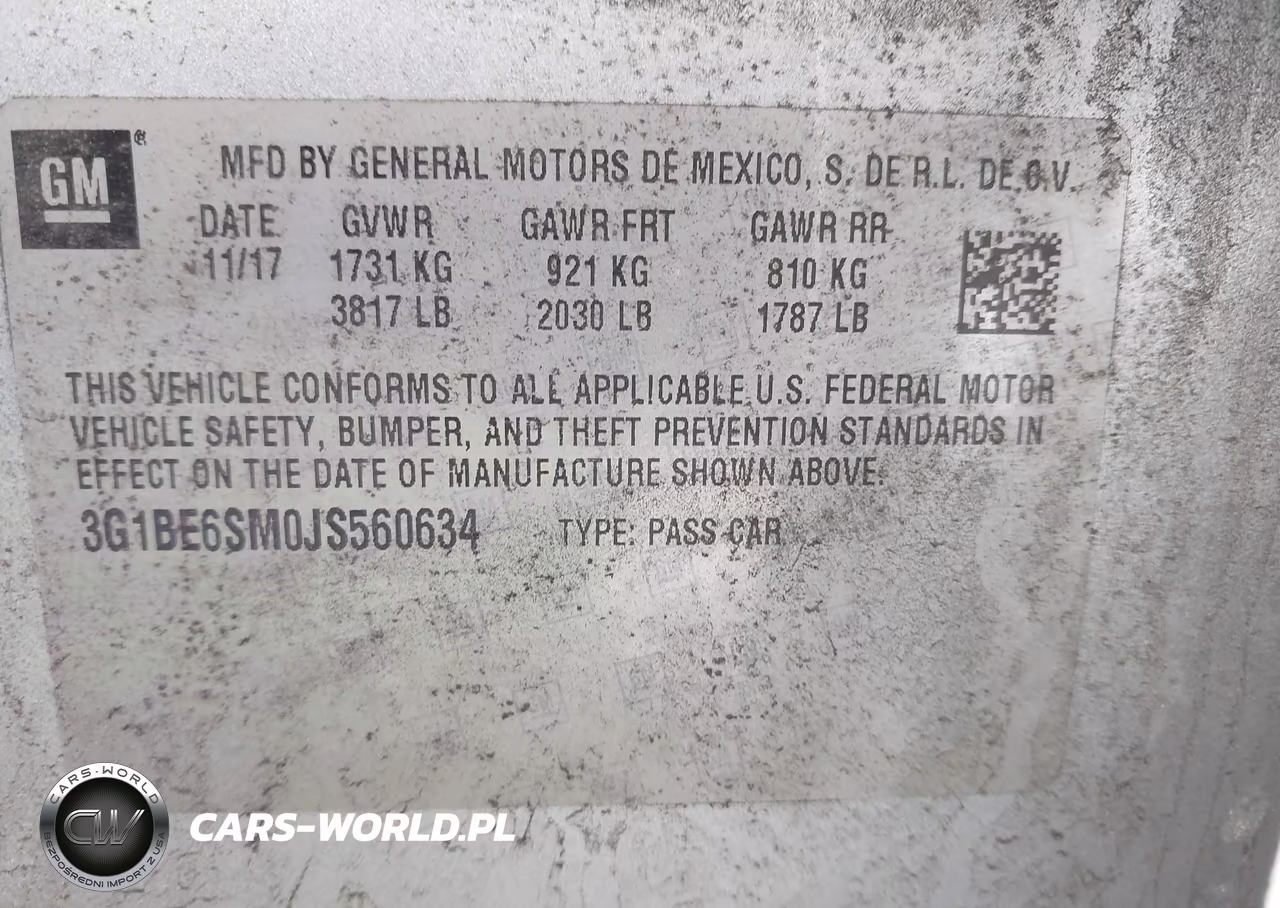 2018 Chevrolet Cruze Lt Auto VIN:3G1BE6SM0JS560634 - 9