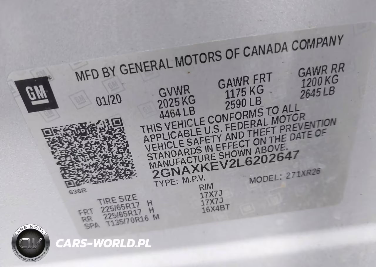 2020 Chevrolet Equinox Fwd Lt 1.5L Turbo VIN:2GNAXKEV2L6202647 - 9