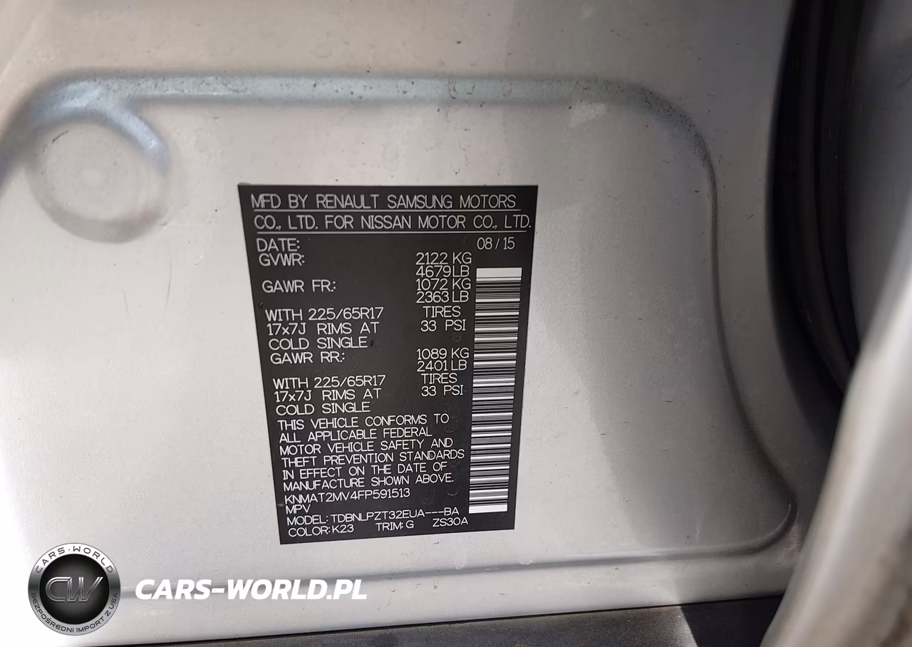 2015 Nissan Rogue S VIN:KNMAT2MV4FP591513 - 9