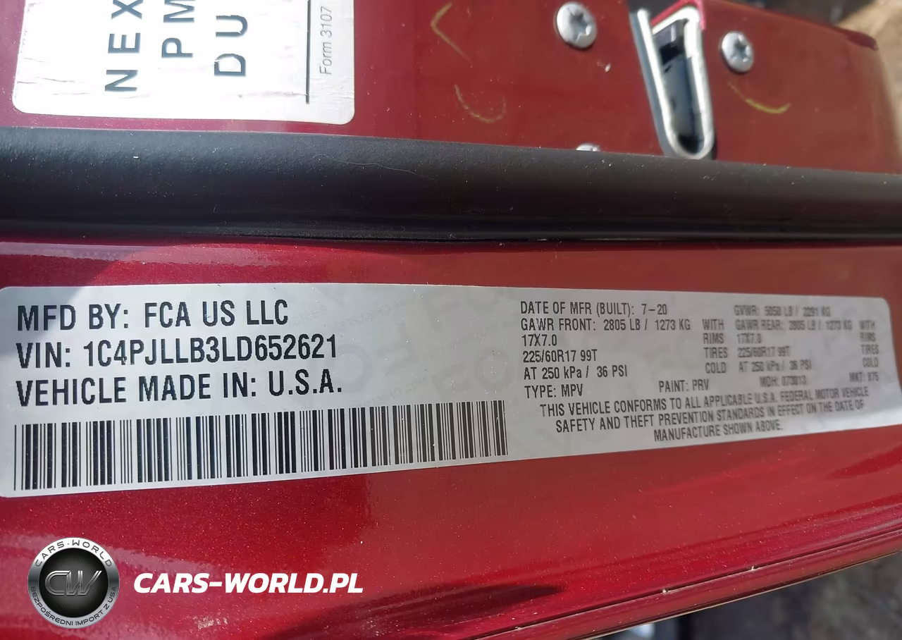 2020 Jeep Cherokee Latitude Plus Fwd VIN:1C4PJLLB3LD652621 - 9