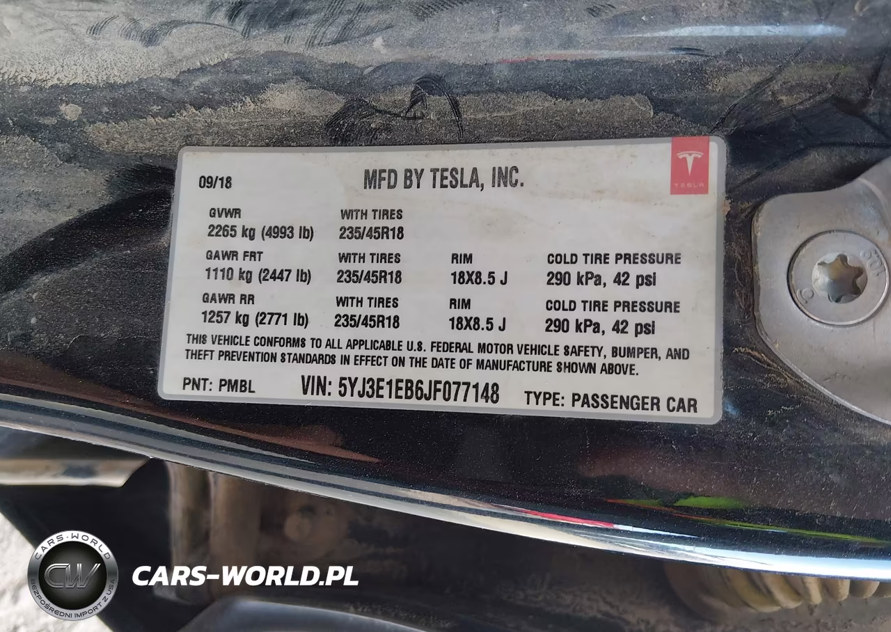 2018 Tesla Model 3 Long Range-Performance VIN:5YJ3E1EB6JF077148 - 9