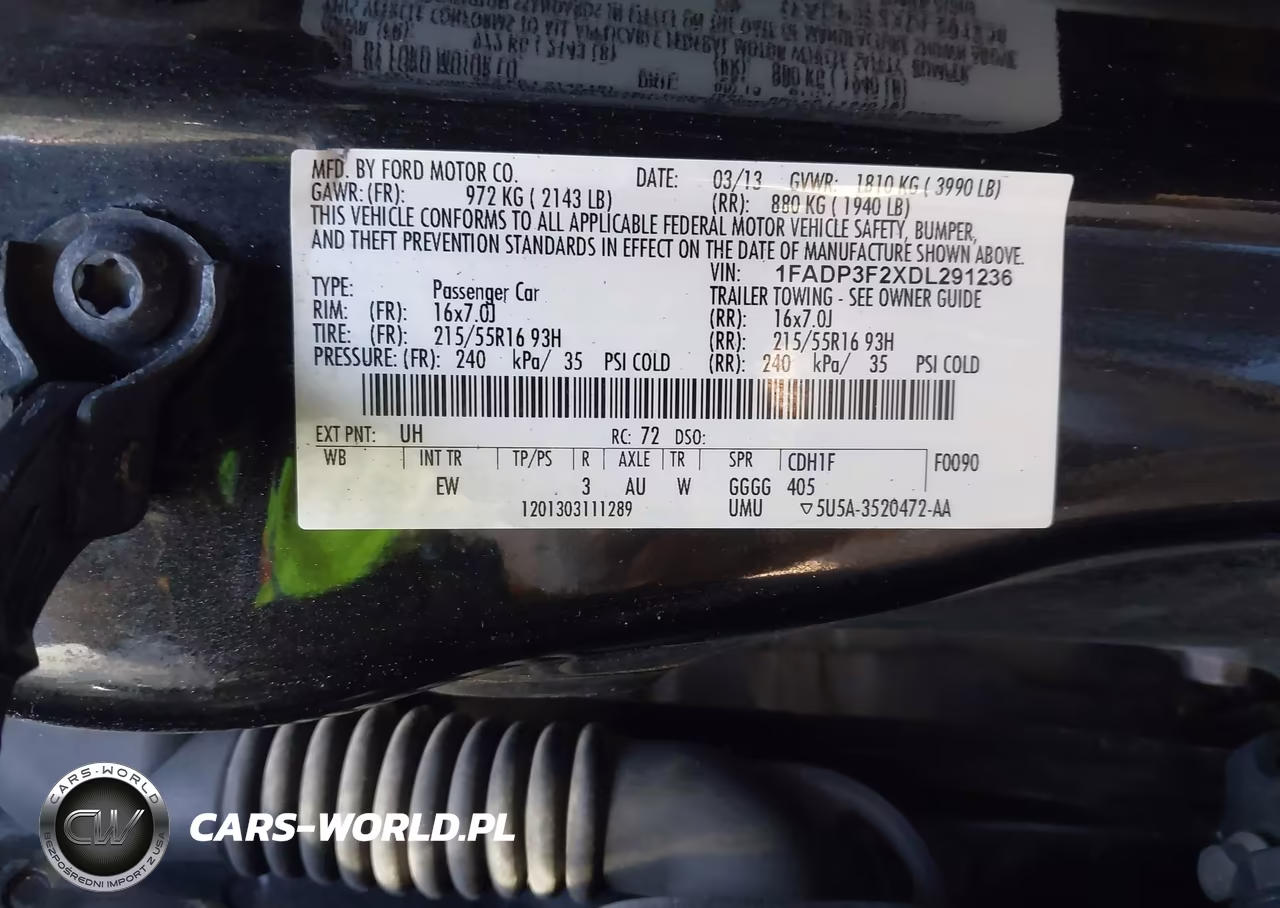 2013 Ford Focus Se VIN:1FADP3F2XDL291236 - 9