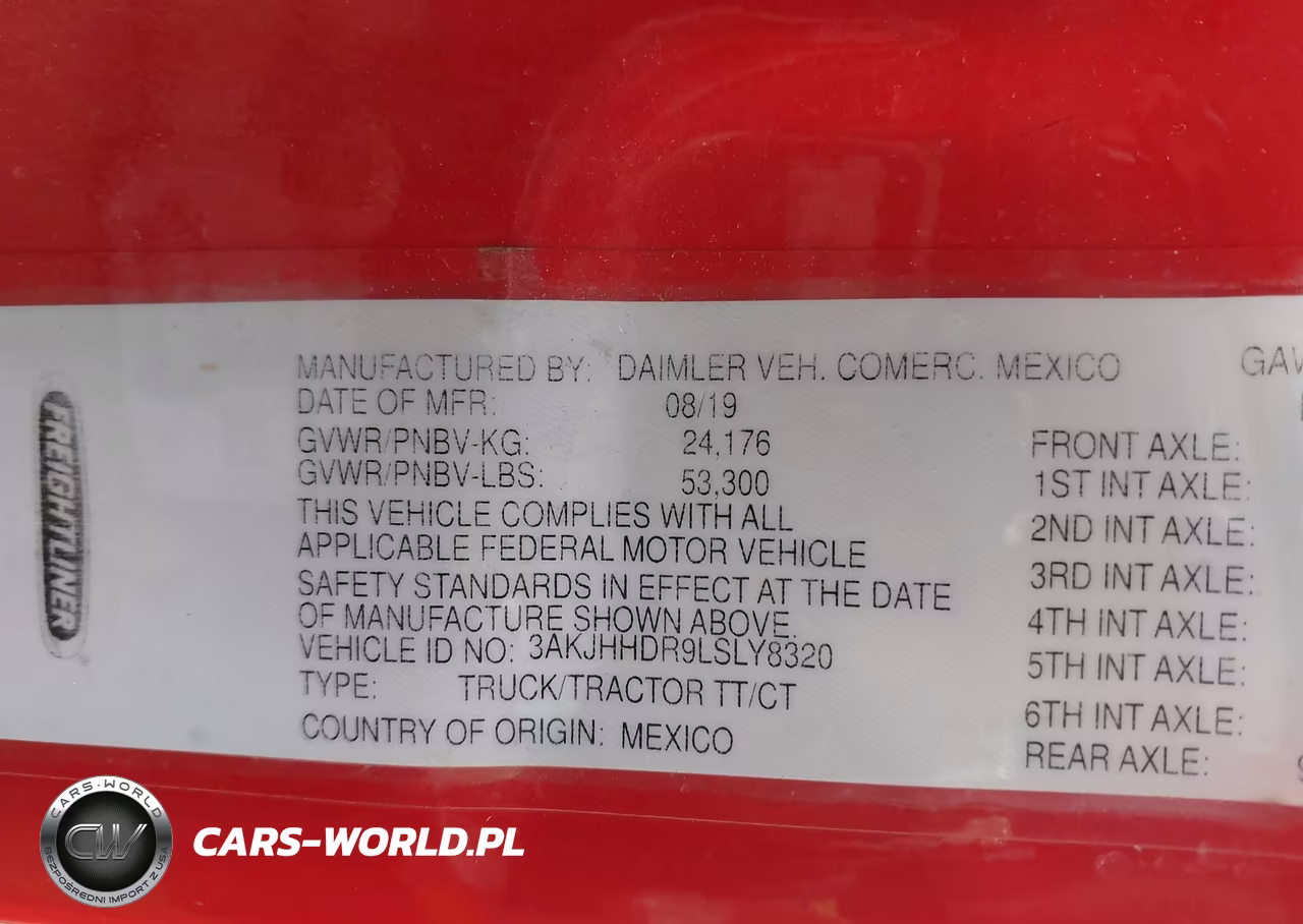 2020 Freightliner New Cascadia 126 VIN:3AKJHHDR9LSLY8320 - 8