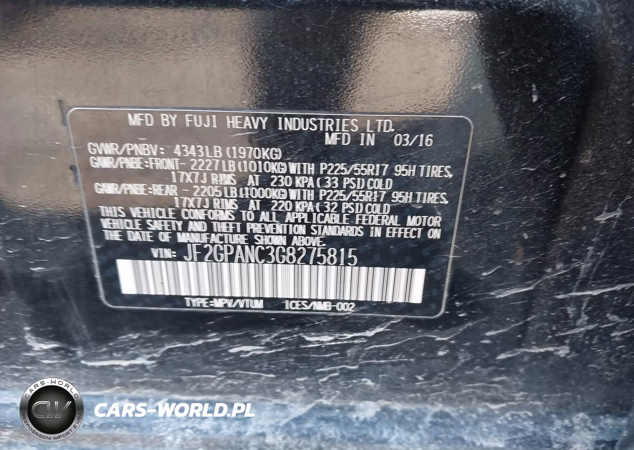 2016 Subaru Crosstrek 2.0I Limited VIN:JF2GPANC3G8275815 - 9