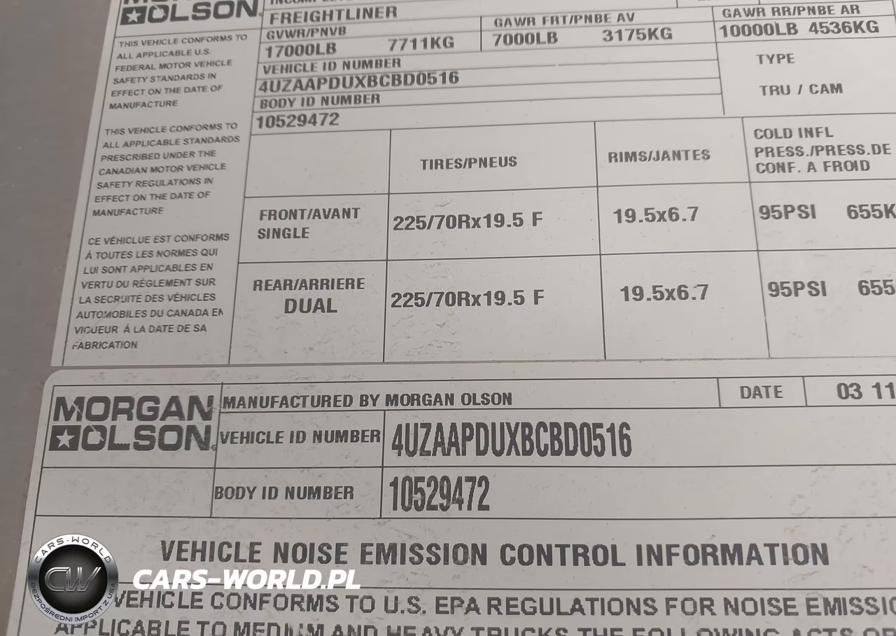 2011 Freightliner Chassis M Line Walk-In Van VIN:4UZAAPDUXBCBD0516 - 8