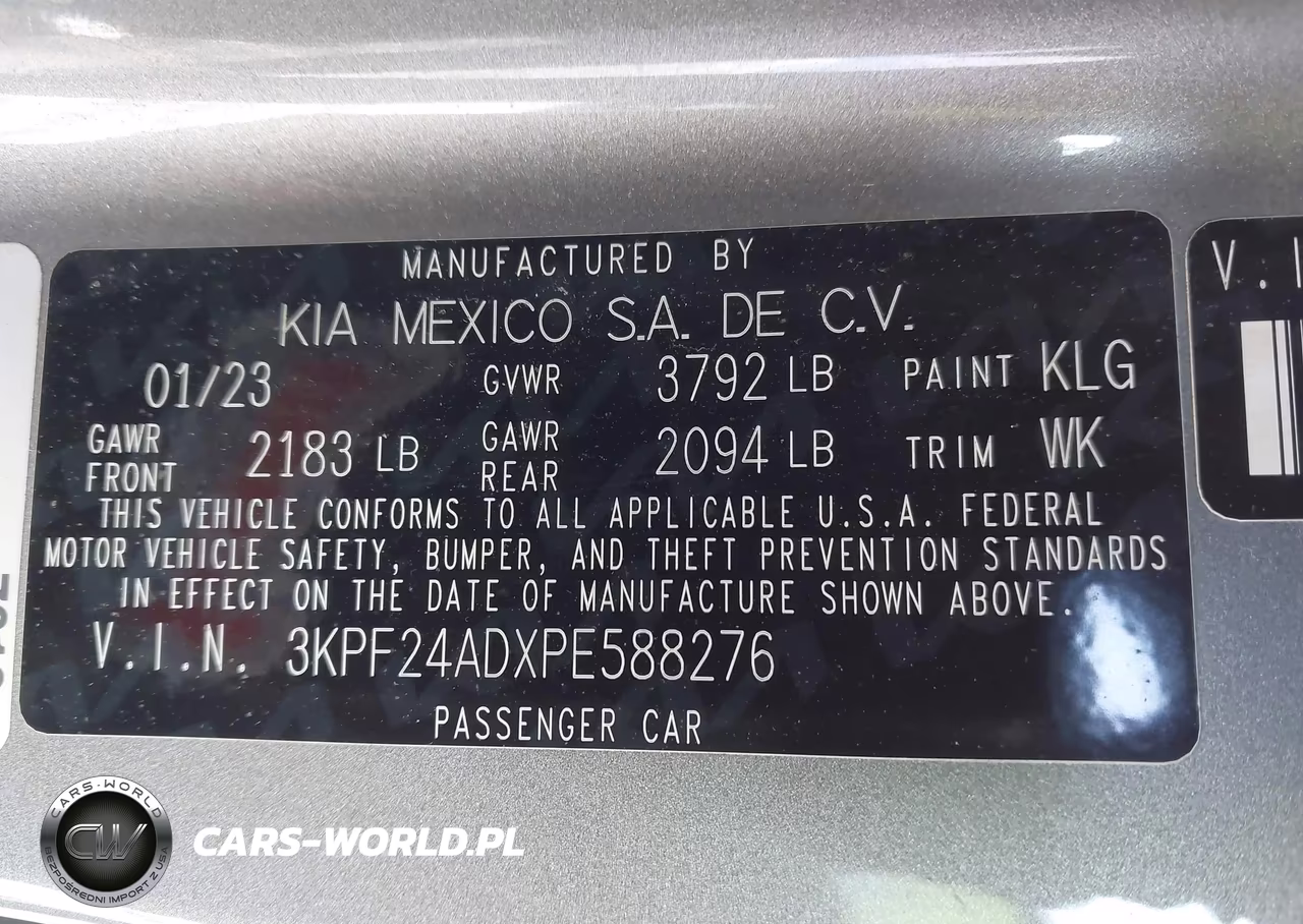 2023 Kia Forte Lxs VIN:3KPF24ADXPE588276 - 9