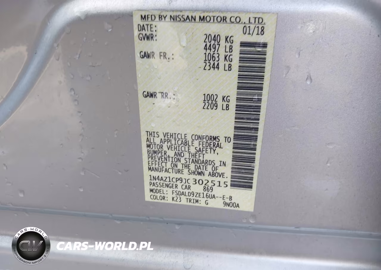 2018 Nissan Leaf Sv VIN:1N4AZ1CP9JC302515 - 9