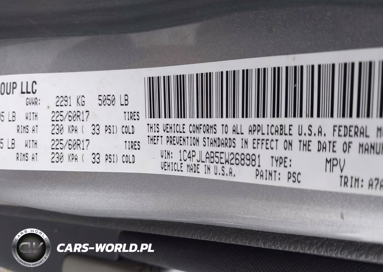 2014 Jeep Cherokee Sport VIN:1C4PJLAB5EW268981 - 9