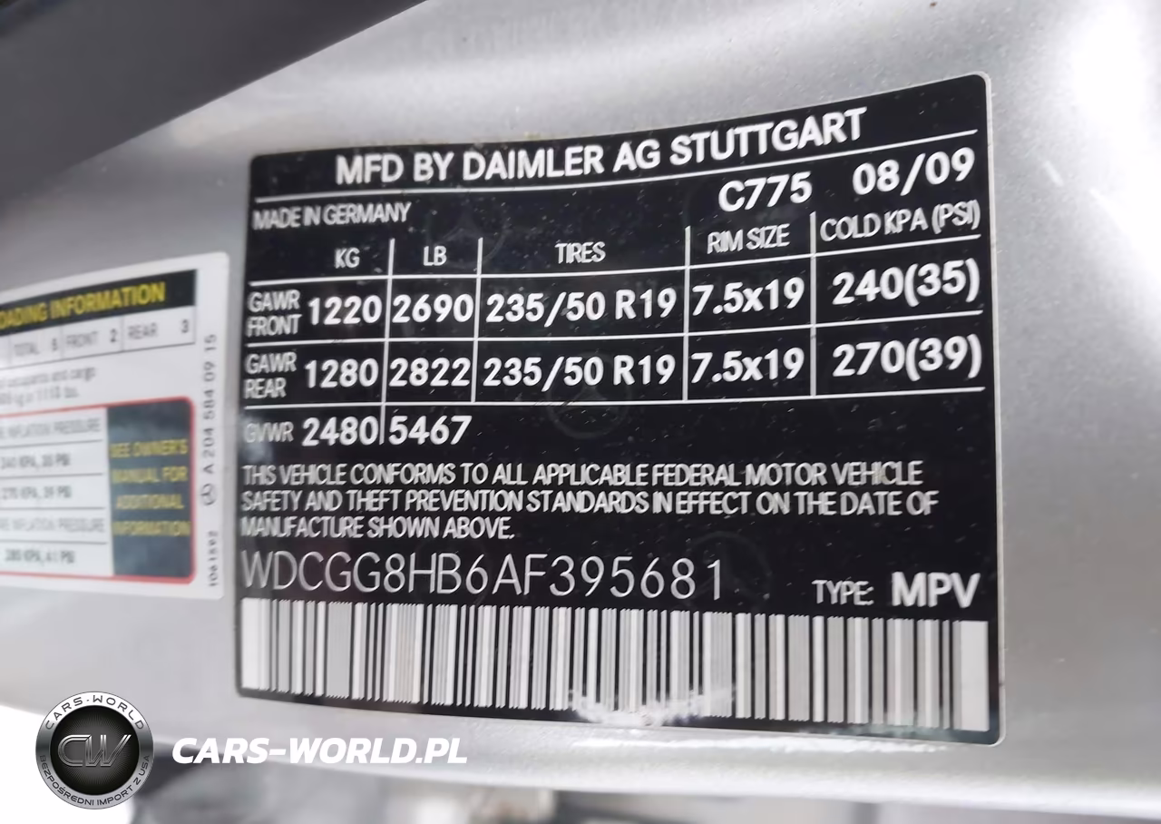 2010 Mercedes-Benz Glk 350 4Matic VIN:WDCGG8HB6AF395681 - 9