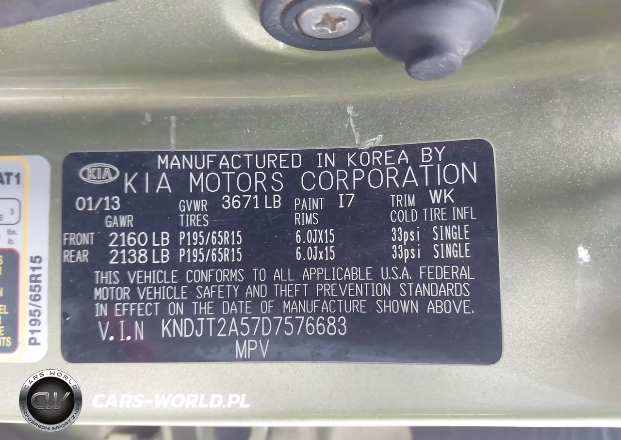 2013 Kia Soul VIN:KNDJT2A57D7576683 - 9