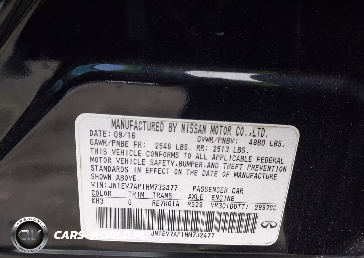 2017 Infiniti Q50 3.0T Premium VIN:JN1EV7AP1HM732477 - 9