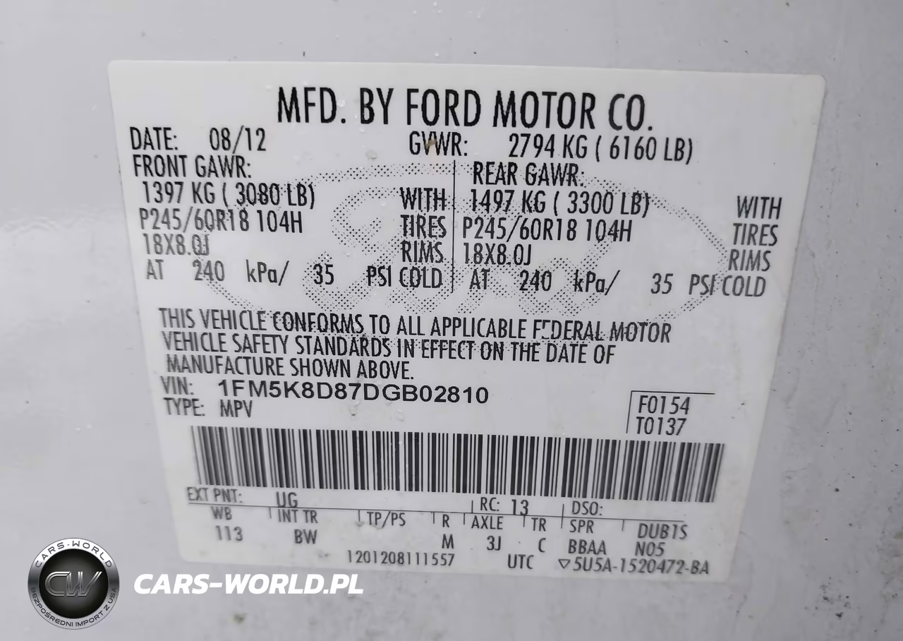 2013 Ford Explorer Xlt VIN:1FM5K8D87DGB02810 - 9