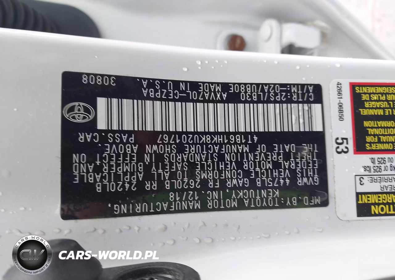 2019 Toyota Camry Xse VIN:4T1B61HK8KU201767 - 9