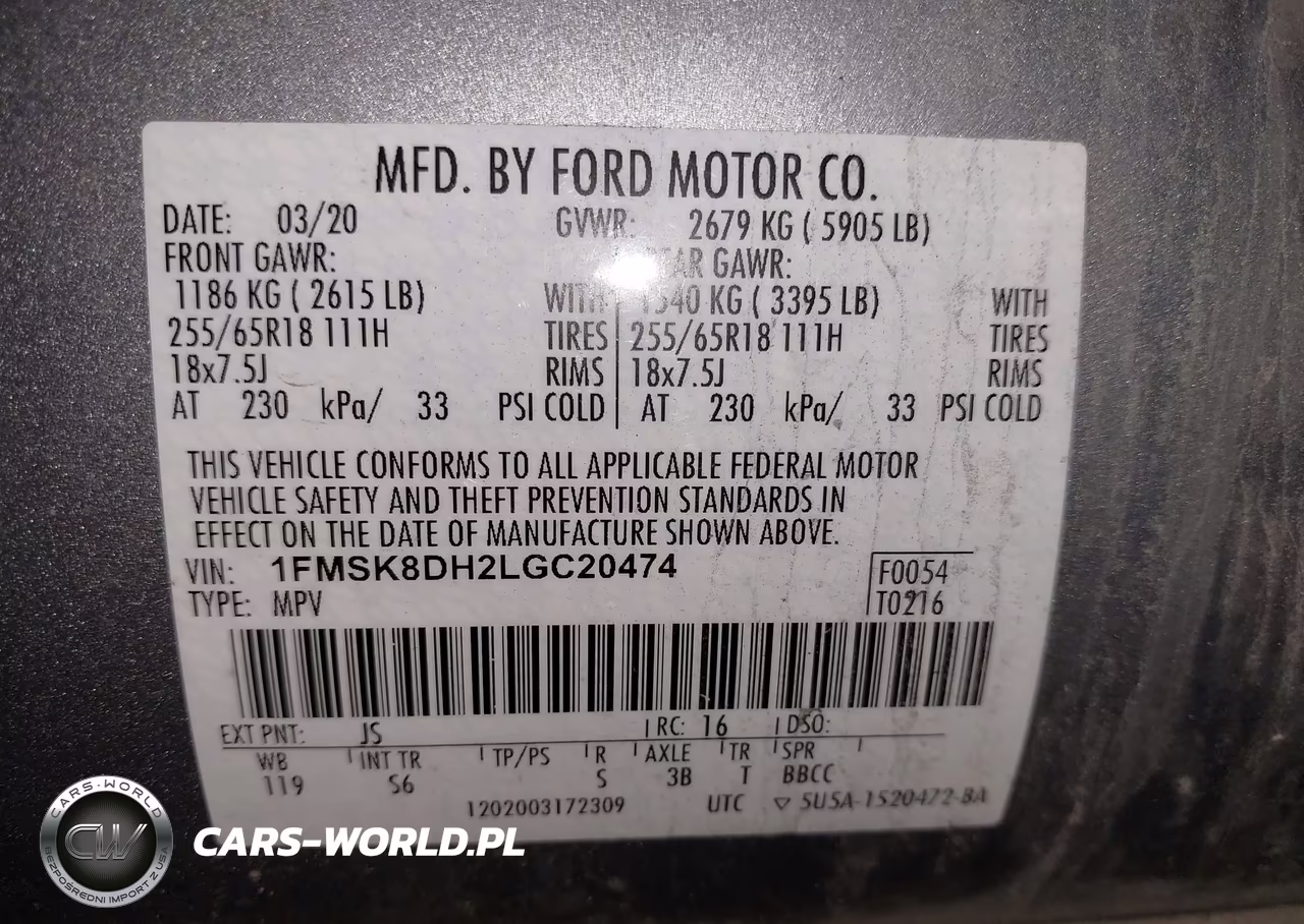 2020 Ford Explorer Xlt VIN:1FMSK8DH2LGC20474 - 9