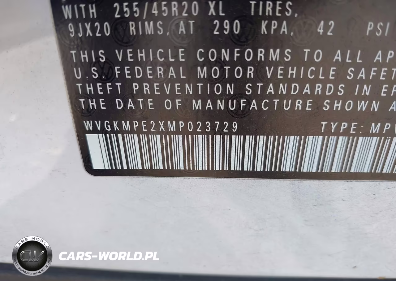 2021 Volkswagen Id.4 Pro S VIN:WVGKMPE2XMP023729 - 9