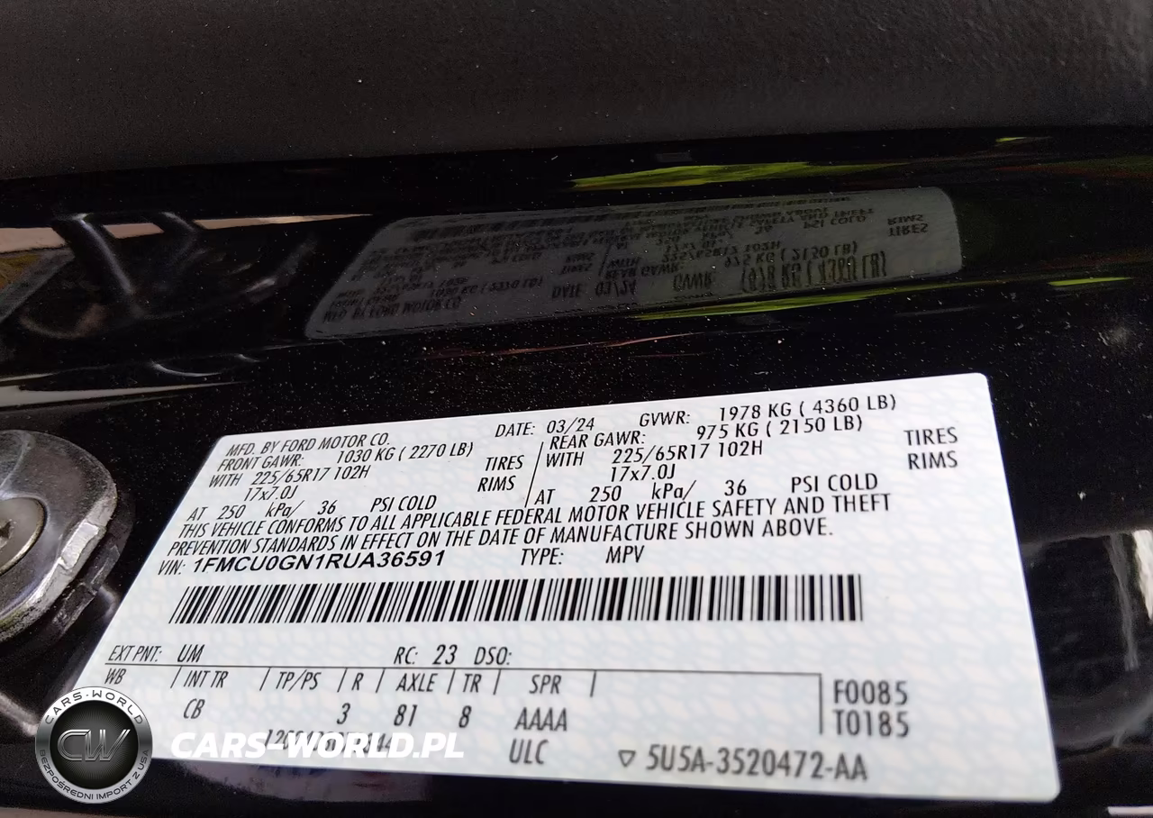 2024 Ford Escape Active VIN:1FMCU0GN1RUA36591 - 9