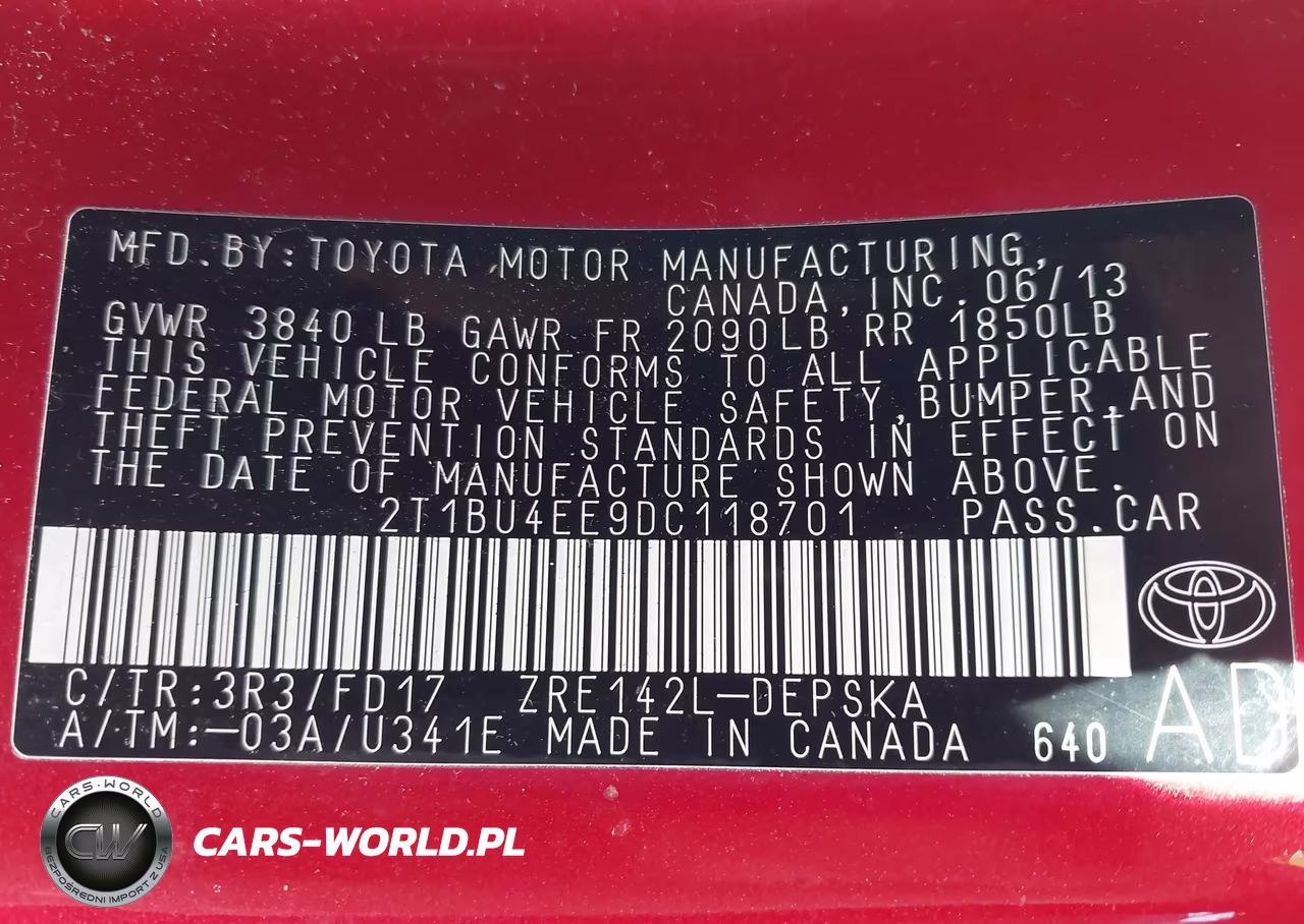 2013 Toyota Corolla S VIN:2T1BU4EE9DC118701 - 9