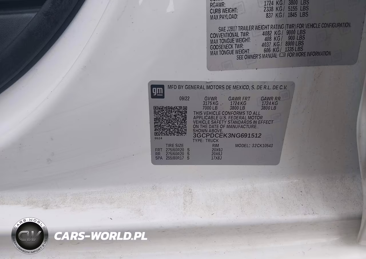 2022 Chevrolet Silverado 1500 4Wd Short Bed Custom Trail Boss VIN:3GCPDCEK3NG691512 - 9
