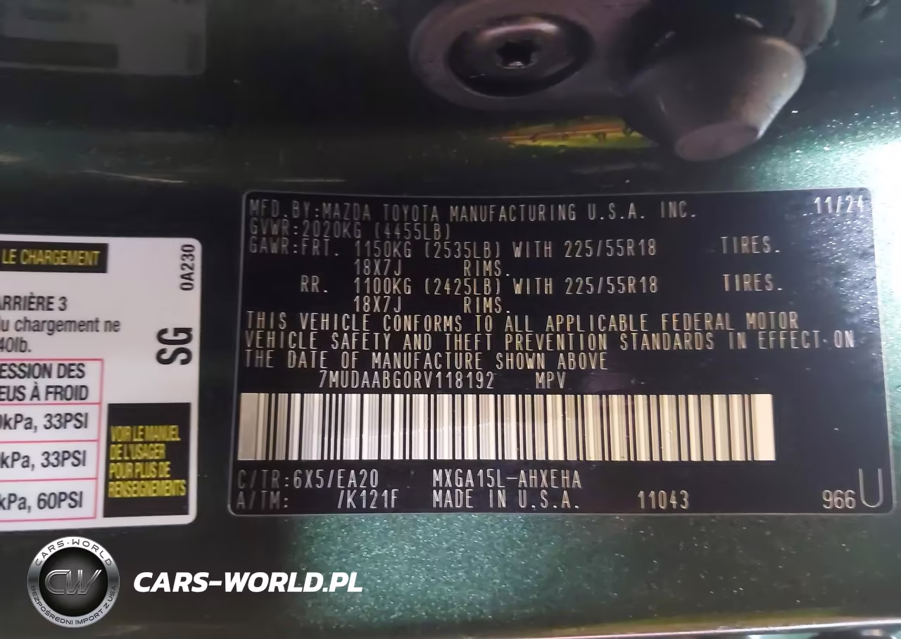 2024 Toyota Corolla Cross Xle VIN:7MUDAABG0RV118192 - 9
