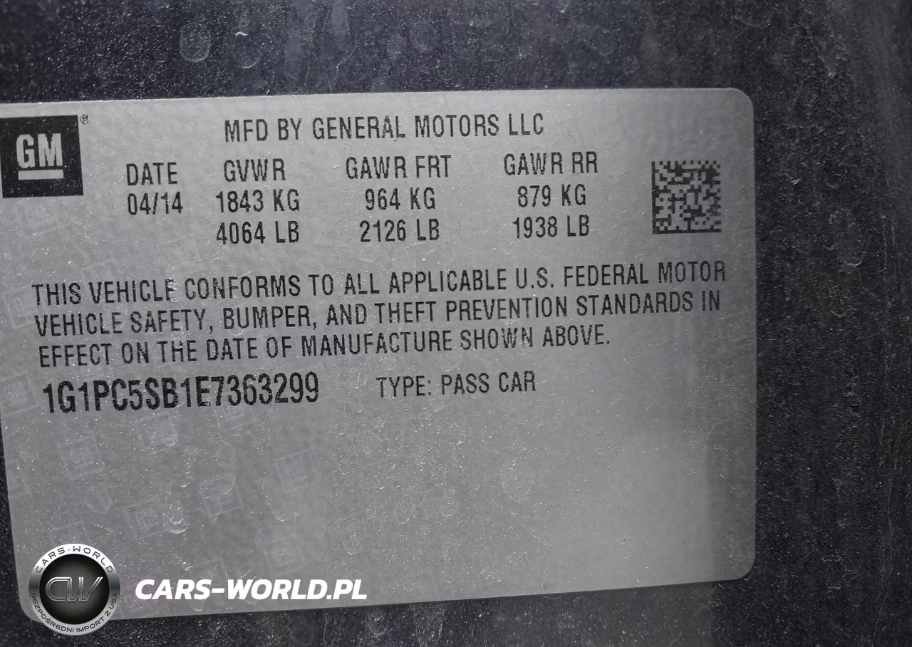 2014 Chevrolet Cruze 1Lt Auto VIN:1G1PC5SB1E7363299 - 9