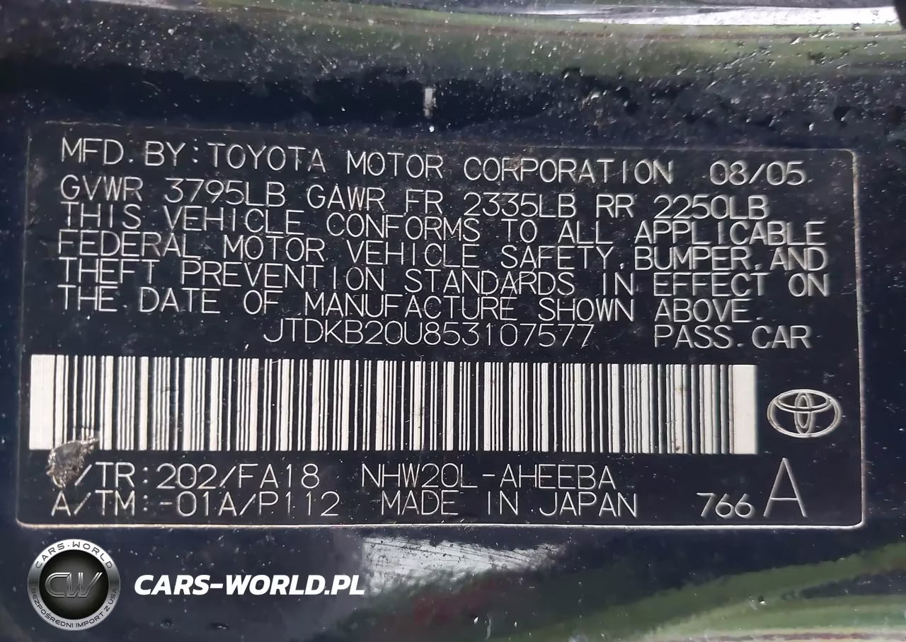 2005 Toyota Prius VIN:JTDKB20U853107577 - 9