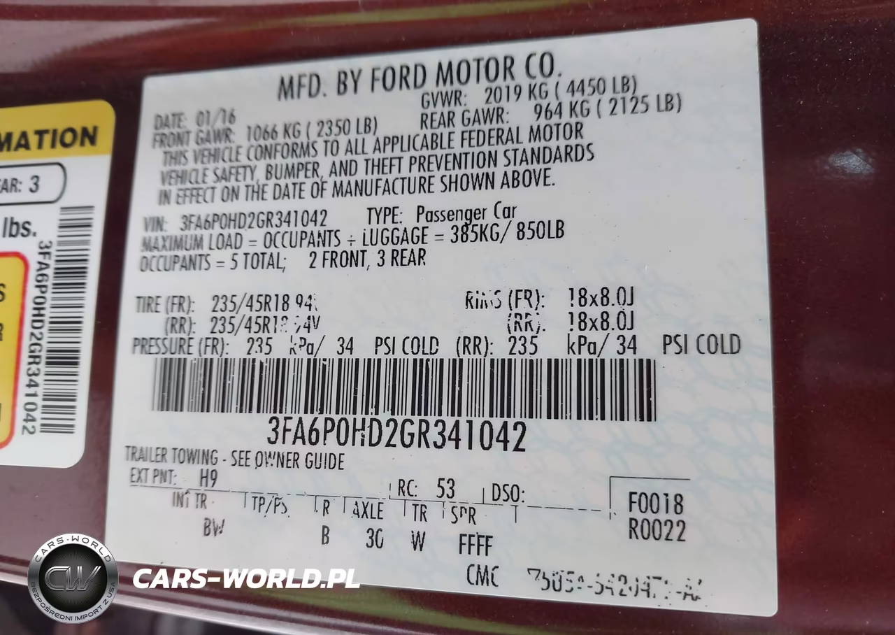 2016 Ford Fusion Se VIN:3FA6P0HD2GR341042 - 9