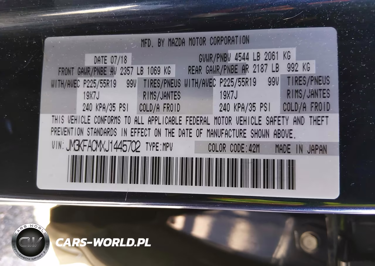 2018 Mazda Cx-5 Touring VIN:JM3KFACMXJ1445702 - 9
