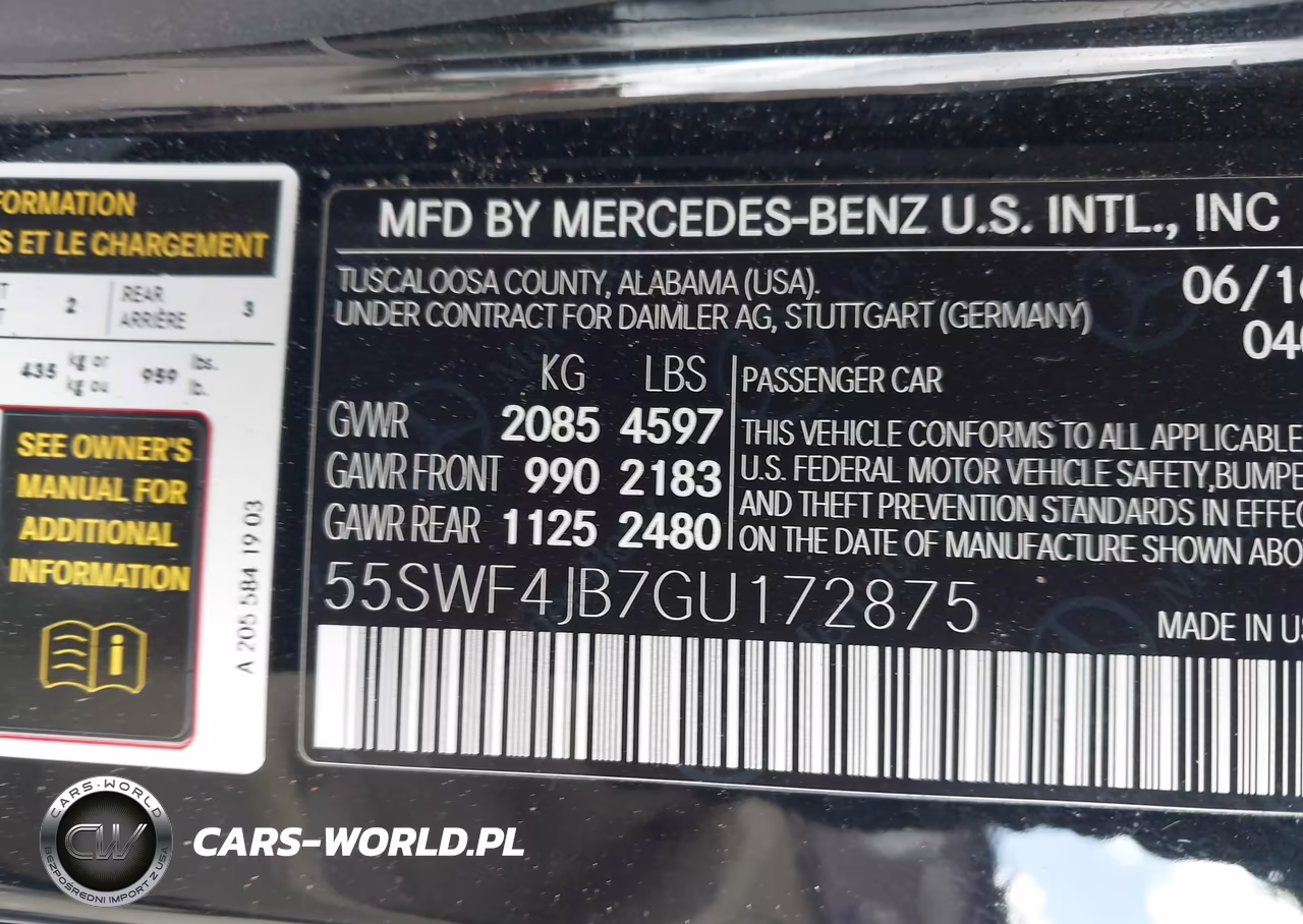 2016 Mercedes-Benz C 300 VIN:55SWF4JB7GU172875 - 9