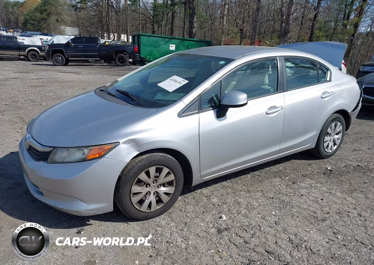 2012 Honda Civic Lx VIN:19XFB2F52CE056911 - 2