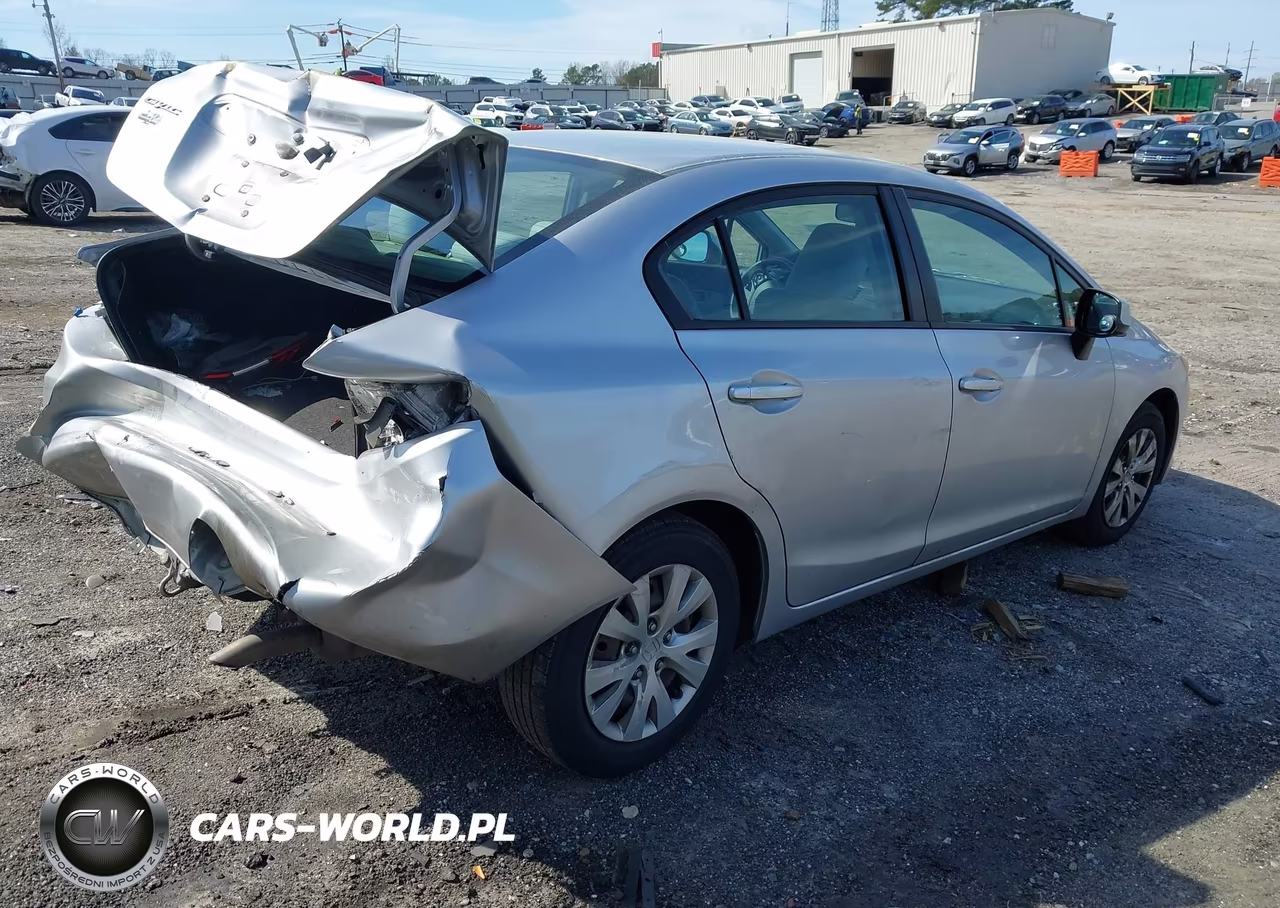 2012 Honda Civic Lx VIN:19XFB2F52CE056911 - 4