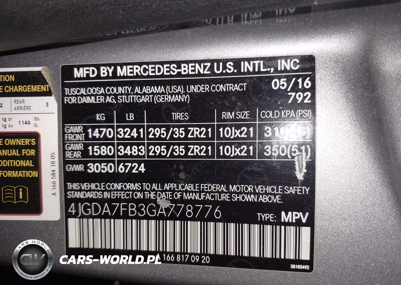 2016 Mercedes-Benz Amg Gle 63 S 4Matic VIN:4JGDA7FB3GA778776 - 9