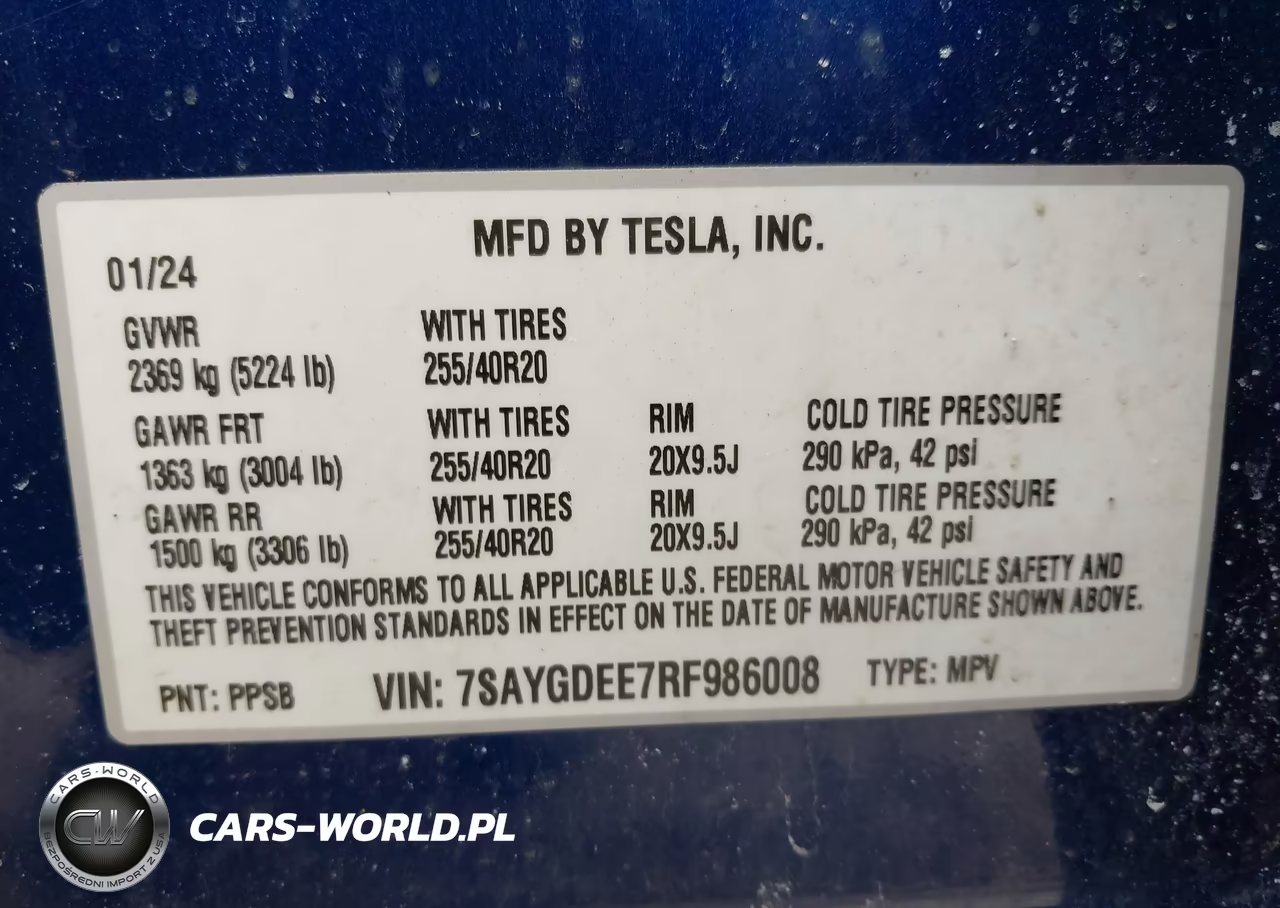 2024 Tesla Model Y Long Range Dual Motor All-Wheel Drive VIN:7SAYGDEE7RF986008 - 9