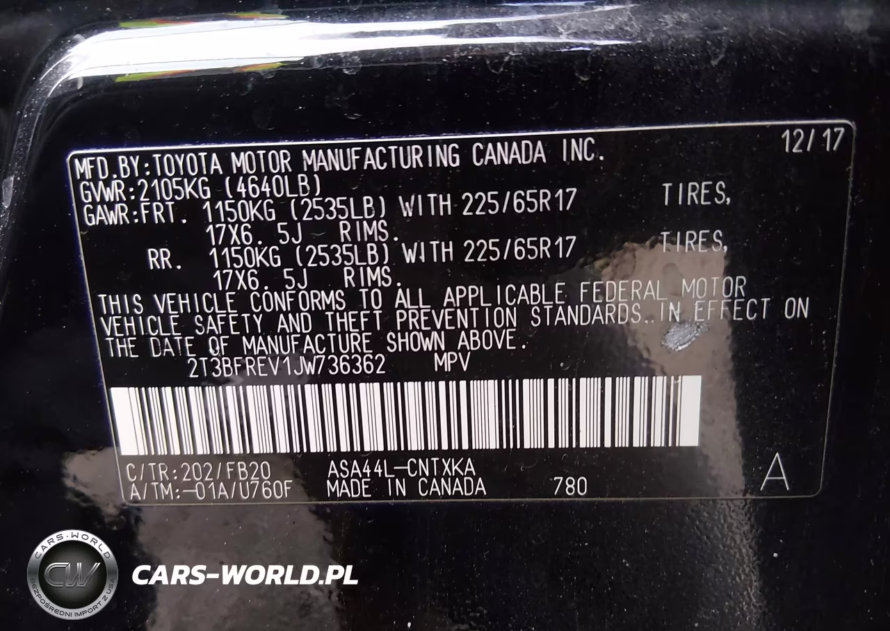 2018 Toyota Rav4 Le VIN:2T3BFREV1JW736362 - 9