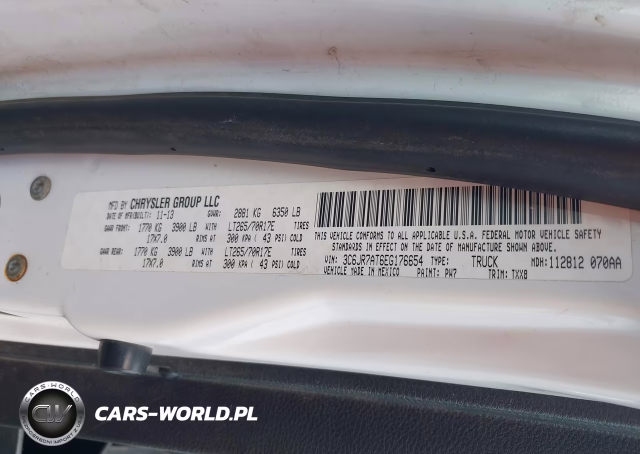 2014 Ram 1500 Tradesman VIN:3C6JR7AT6EG176654 - 9
