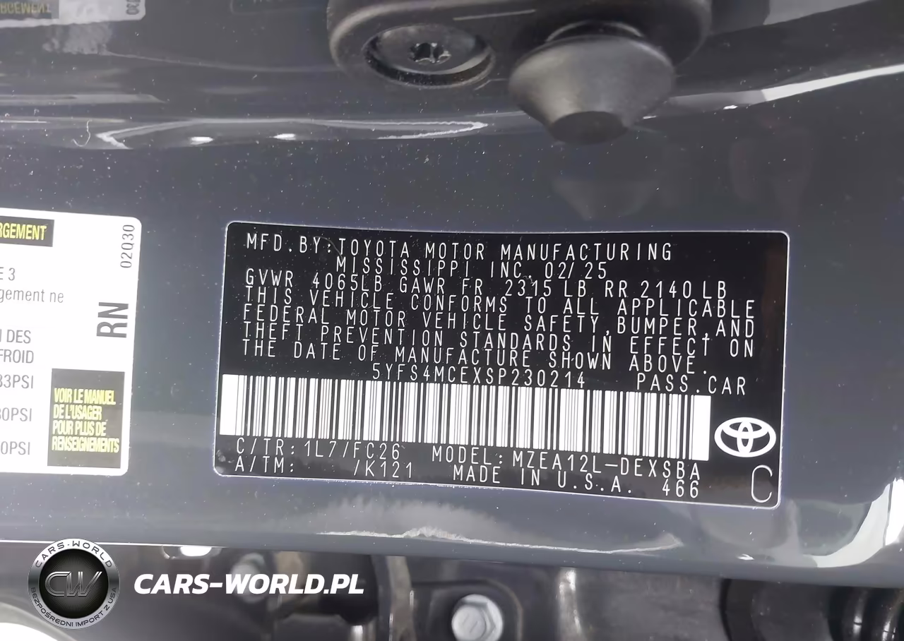 2025 Toyota Corolla Se VIN:5YFS4MCEXSP230214 - 9