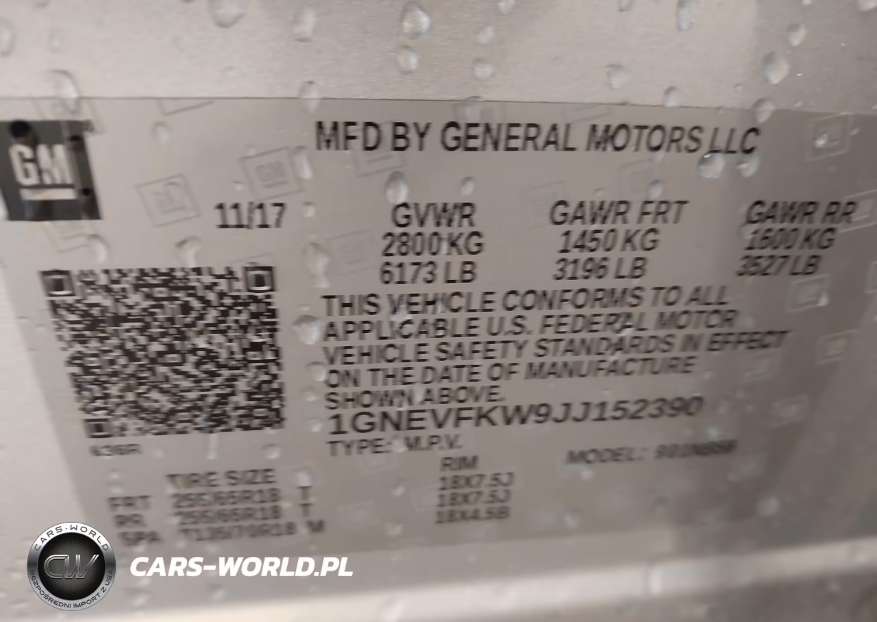 2018 Chevrolet Traverse Ls VIN:1GNEVFKW9JJ152390 - 9