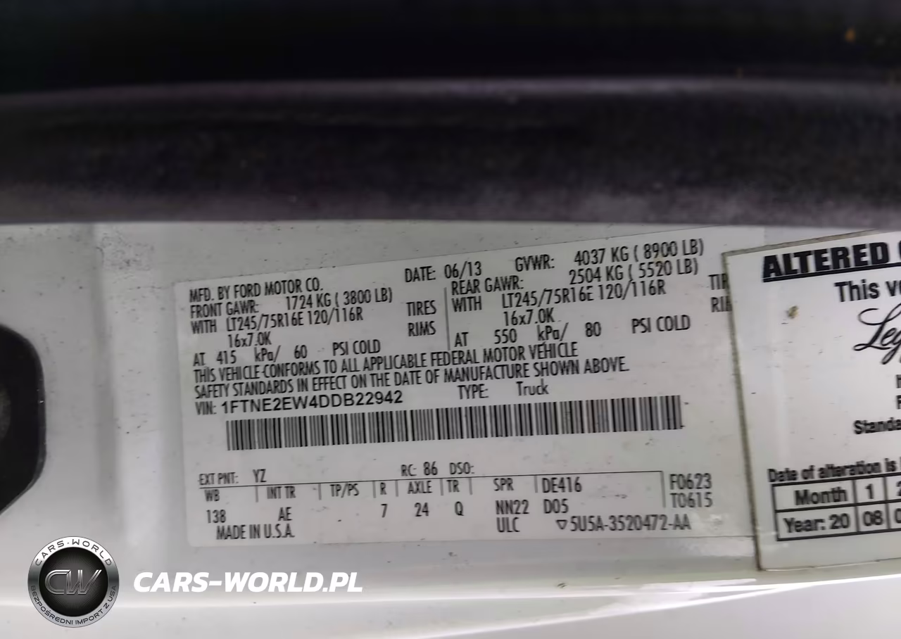 2013 Ford E-250 Commercial VIN:1FTNE2EW4DDB22942 - 9
