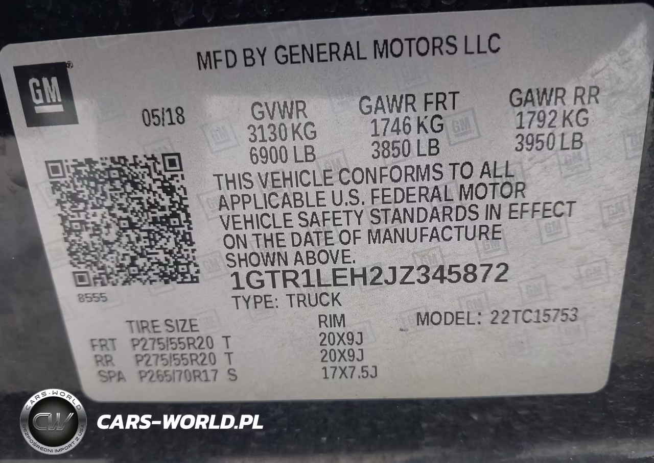 2018 GMC Sierra 1500 VIN:1GTR1LEH2JZ345872 - 9