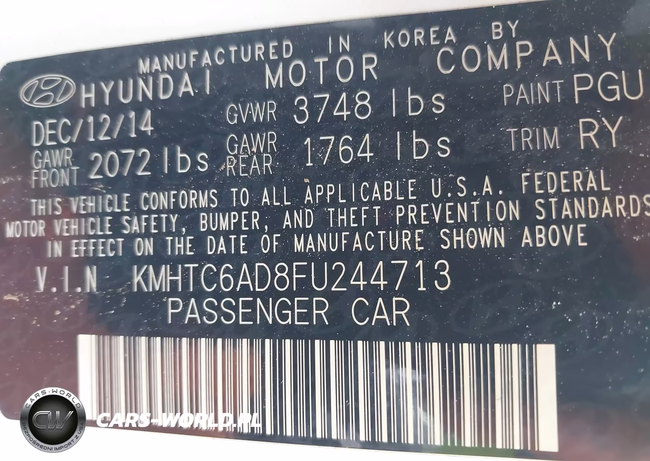 2015 Hyundai Veloster VIN:KMHTC6AD8FU244713 - 9