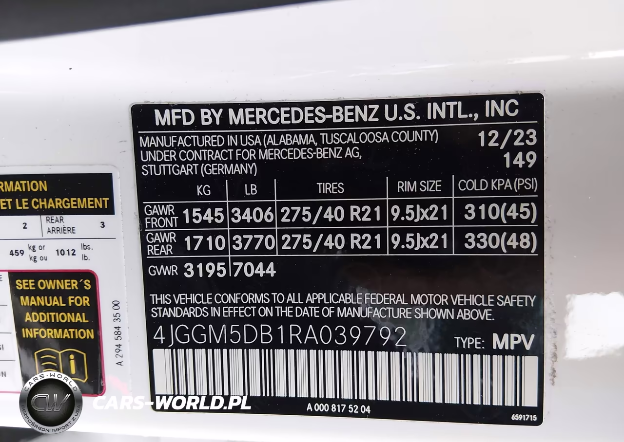 2024 Mercedes-Benz Amg Eqe Suv 4Matic VIN:4JGGM5DB1RA039792 - 9