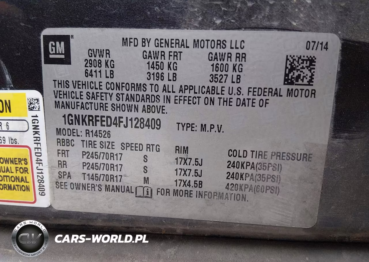 2015 Chevrolet Traverse Ls VIN:1GNKRFED4FJ128409 - 9