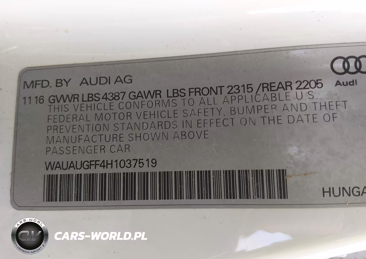 2017 Audi A3 2.0T Premium VIN:WAUAUGFF4H1037519 - 9