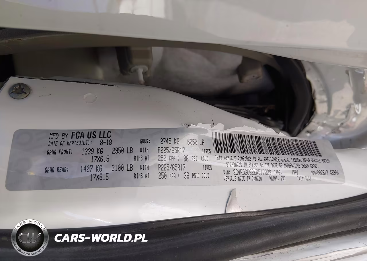 2019 Dodge Grand Caravan Sxt VIN:2C4RDGCG2KR517029 - 9