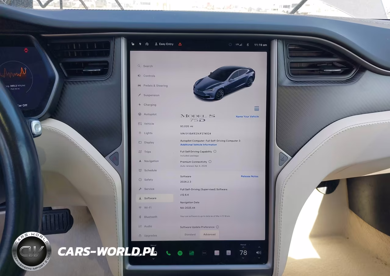 2018 Tesla Model S 100D-75D-P100D VIN:5YJSA1E2XJF274024 - 19