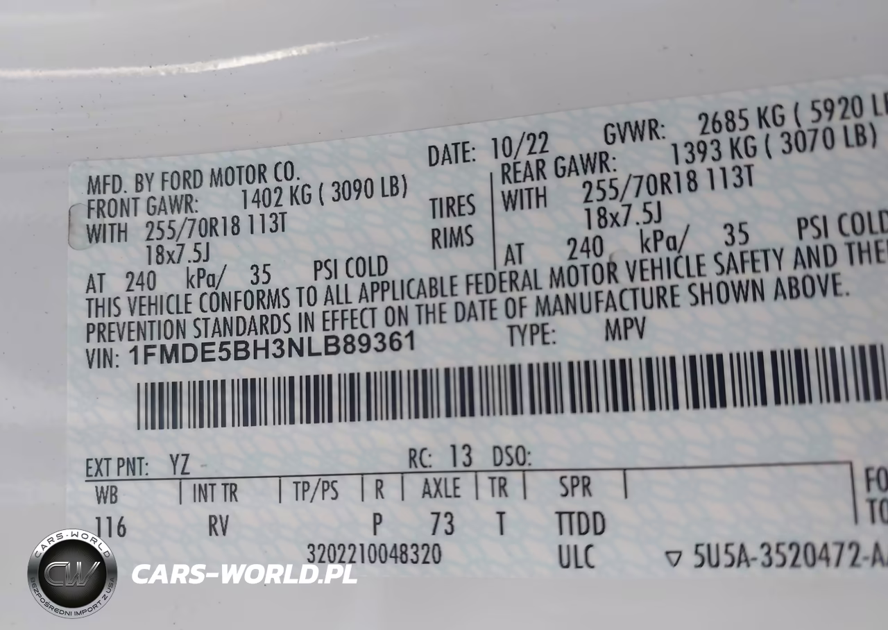 2022 Ford Bronco Outer Banks VIN:1FMDE5BH3NLB89361 - 9