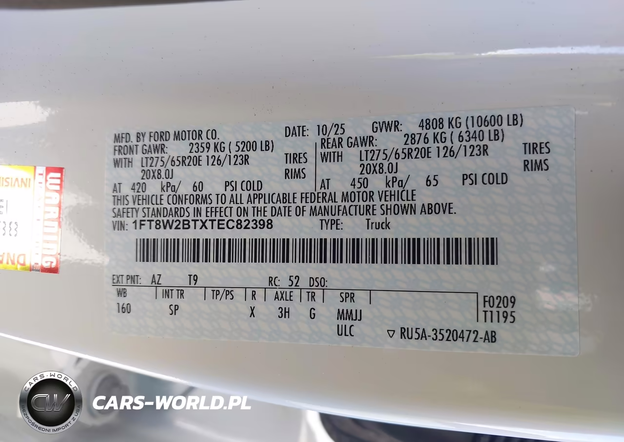 2026 Ford F-250 King Ranch VIN:1FT8W2BTXTEC82398 - 9