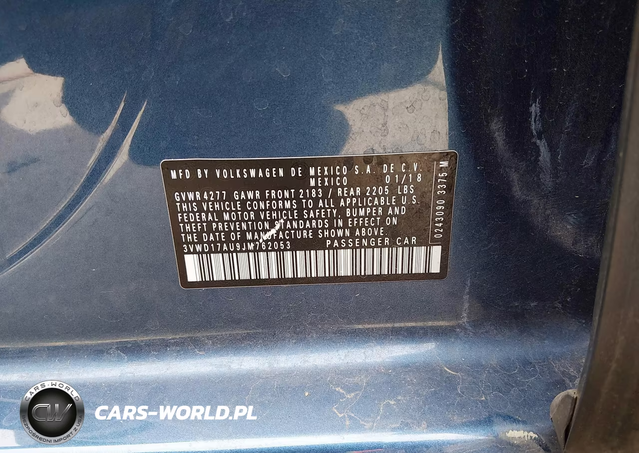 2018 Volkswagen Golf Sportwagen Tsi S-Tsi Se VIN:3VWD17AU9JM762053 - 9